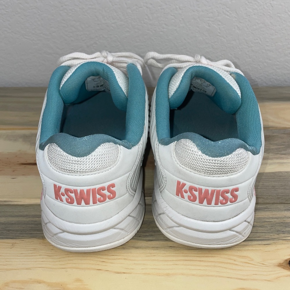 K-Swiss Pickleball Shoes Hypercourt Women's Size 9 White Peach Teal - Picture 5 of 14